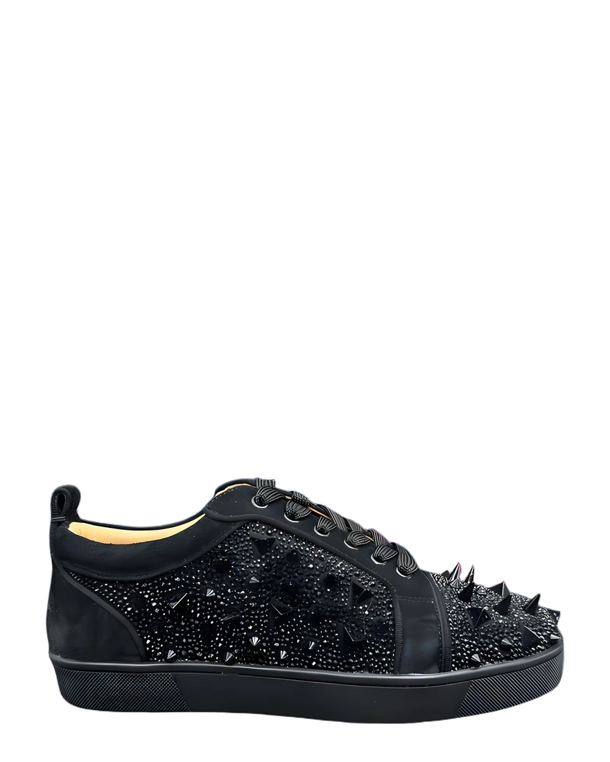Louboutin Low Louis Junior P Pik Pik Strass