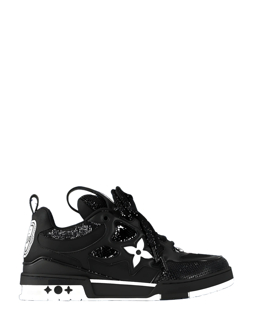 LV Skate Black White Satin Finish