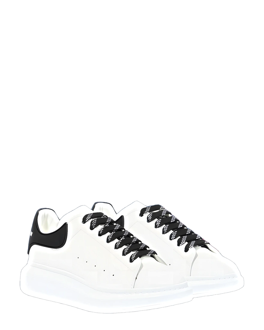 McQueen New Tech Calf White Black