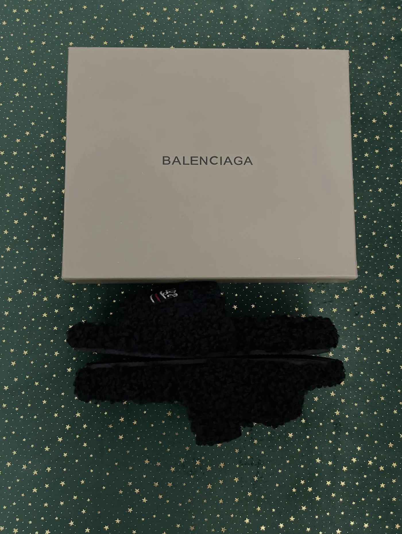 Balenciaga Furry Slide Black, imaginea 8