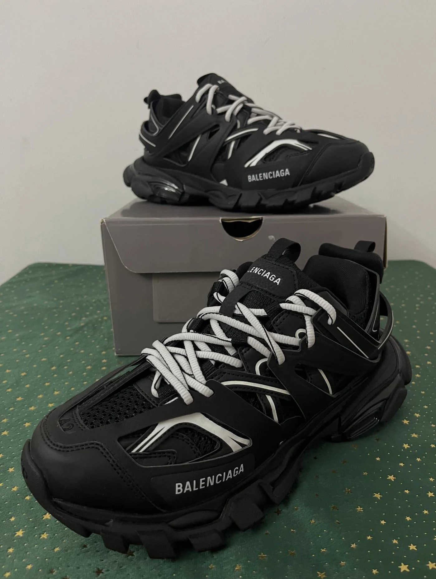 Balenciaga Track Black White, imaginea 10