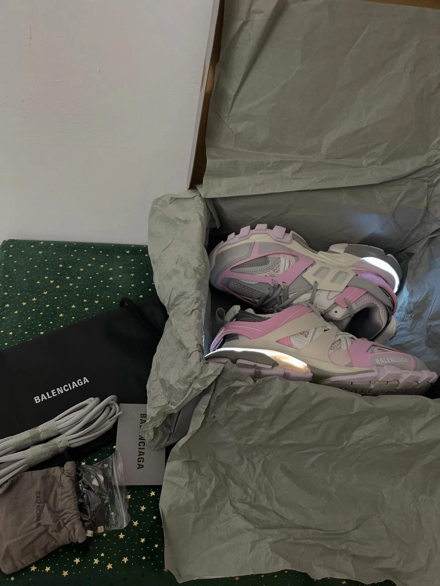 Balenciaga Track Led Grey Pink, imaginea 14