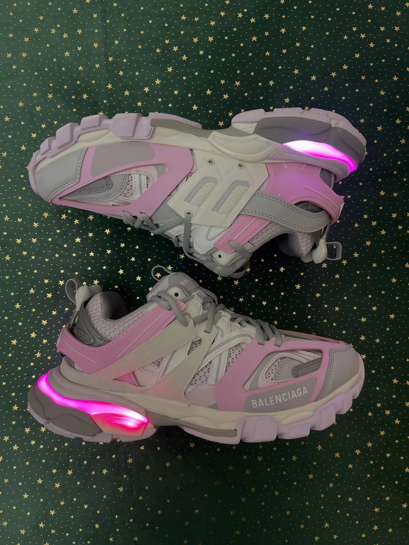 Balenciaga Track Led Grey Pink, imaginea 2