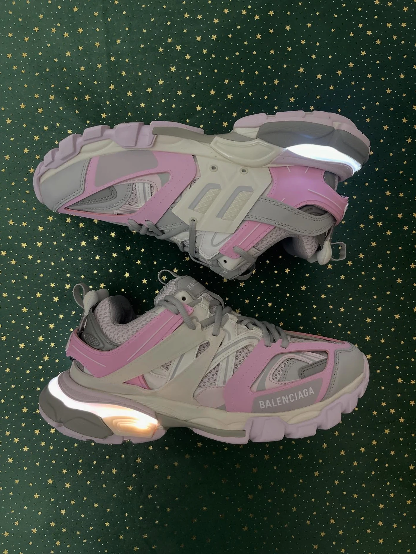 Balenciaga Track Led Grey Pink, imaginea 3