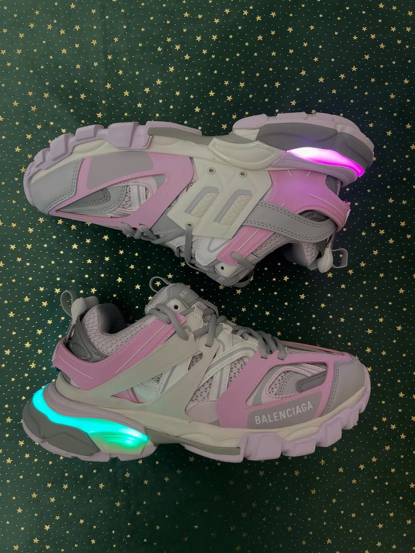 Balenciaga Track Led Grey Pink, imaginea 4