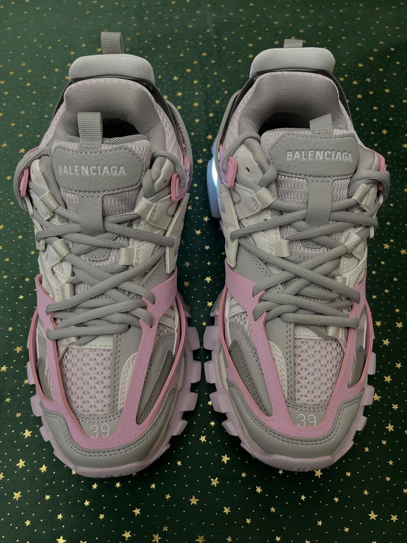 Balenciaga Track Led Grey Pink, imaginea 5