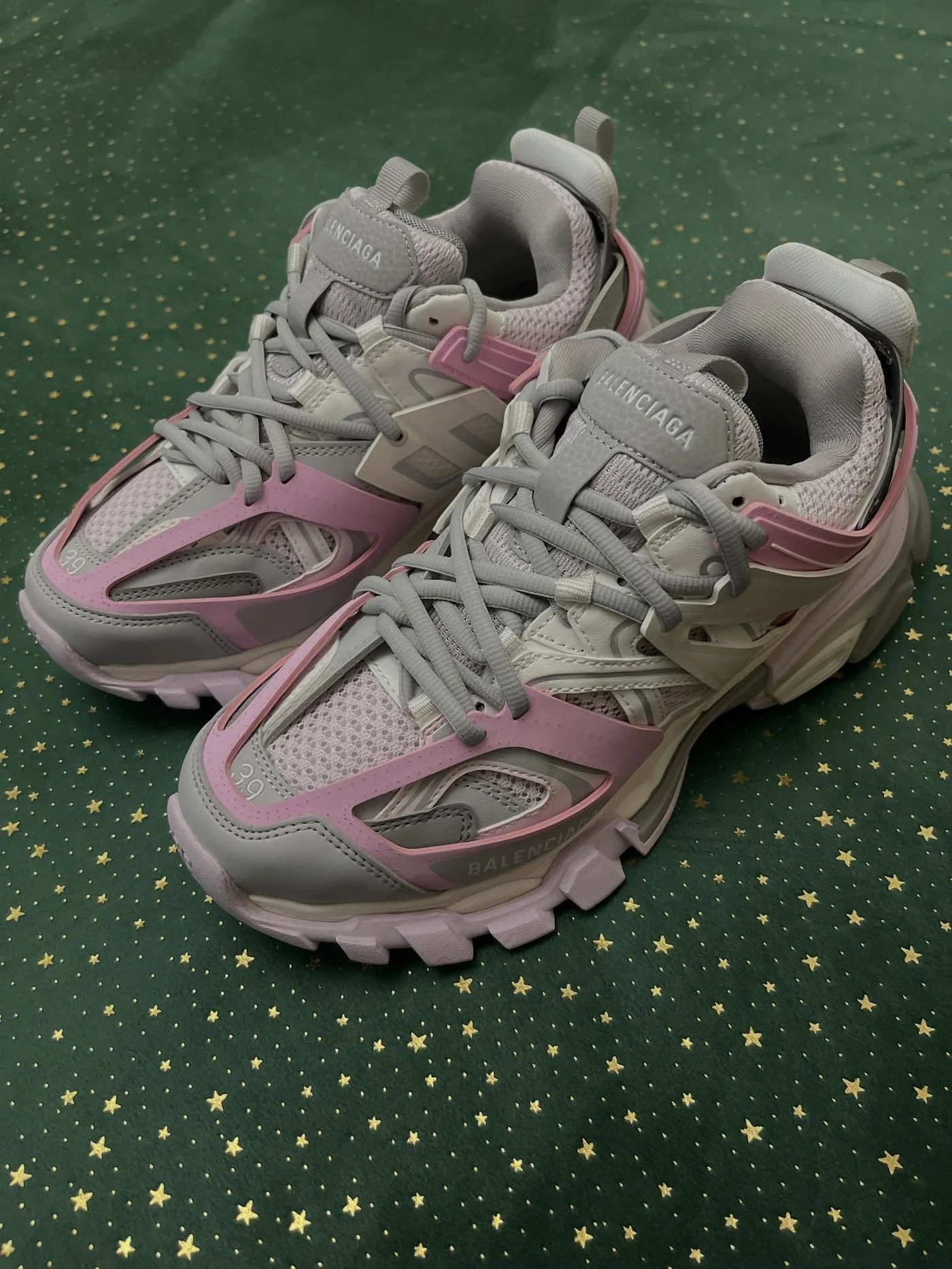 Balenciaga Track Led Grey Pink, imaginea 6