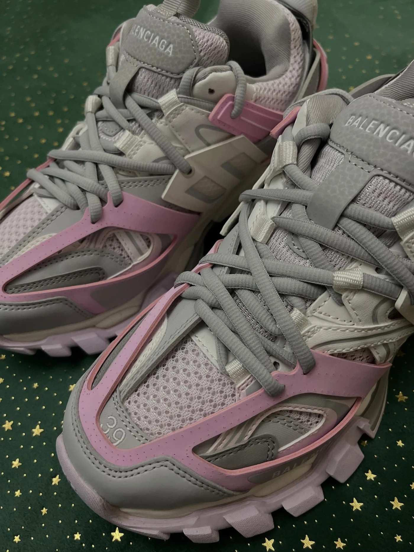 Balenciaga Track Led Grey Pink, imaginea 7