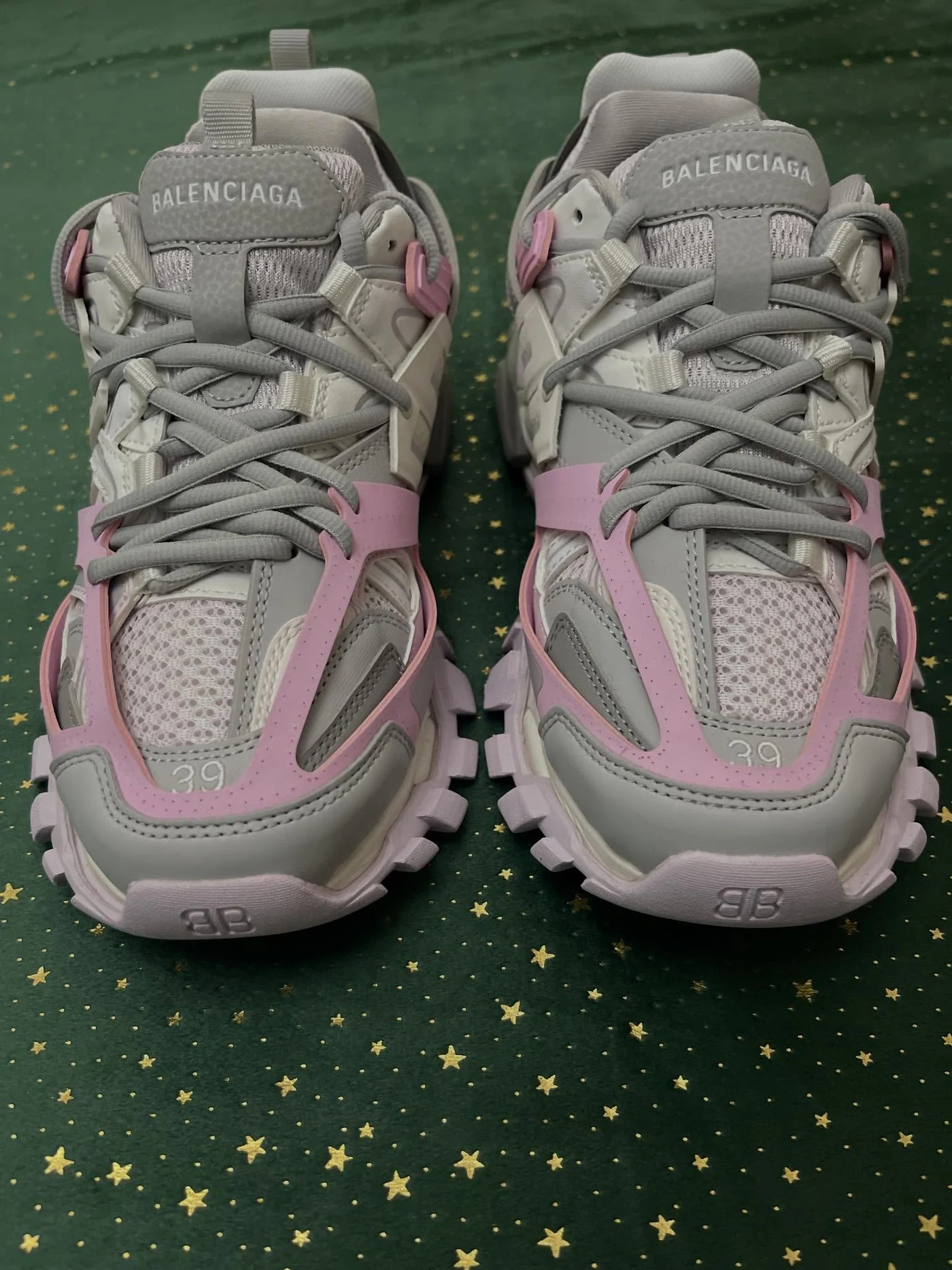 Balenciaga Track Led Grey Pink, imaginea 8