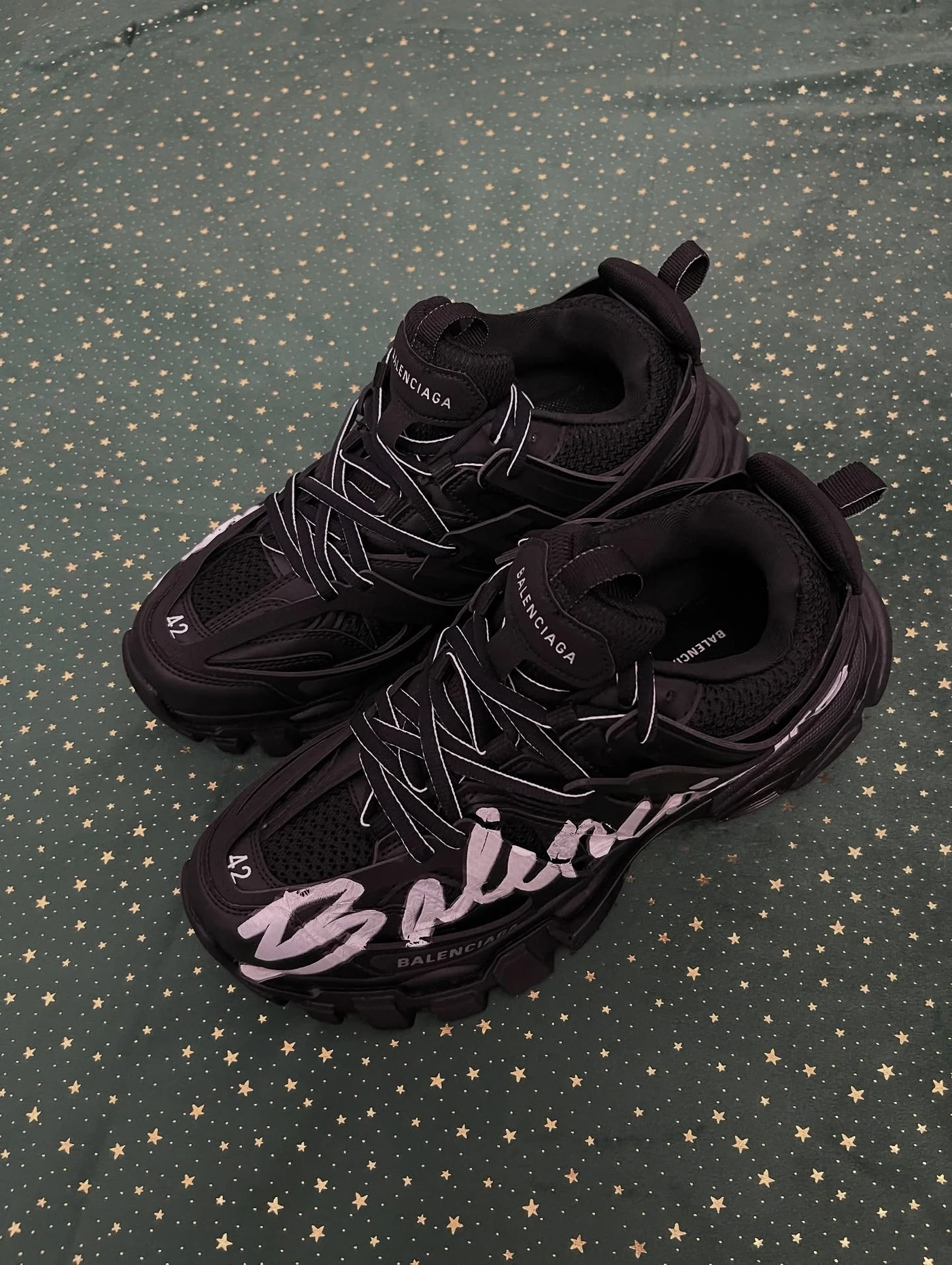 Balenciaga Track Signature Black, imaginea 4