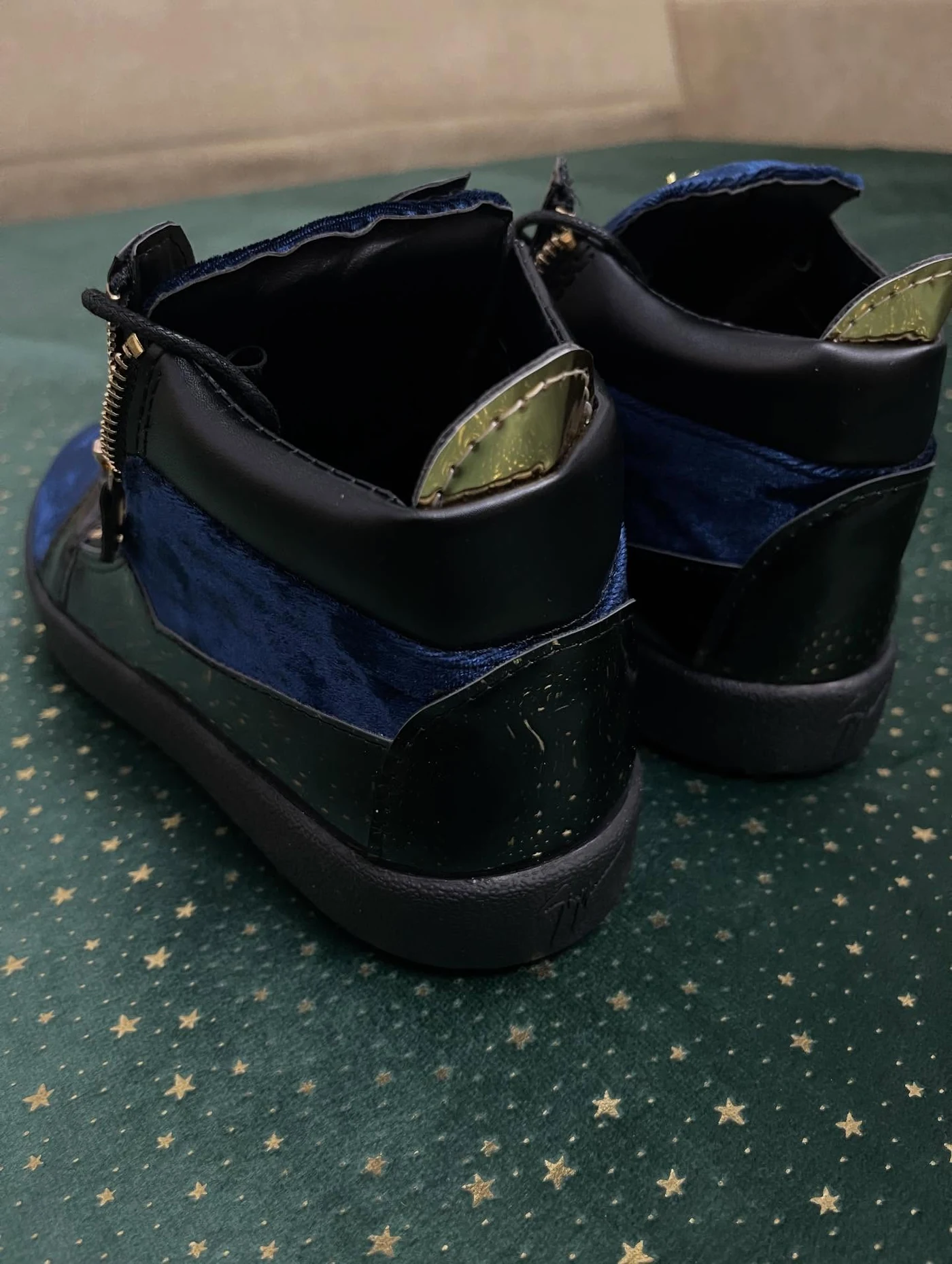 Giuseppe Zanotti Kriss Blue Velvet Mid, imaginea 10