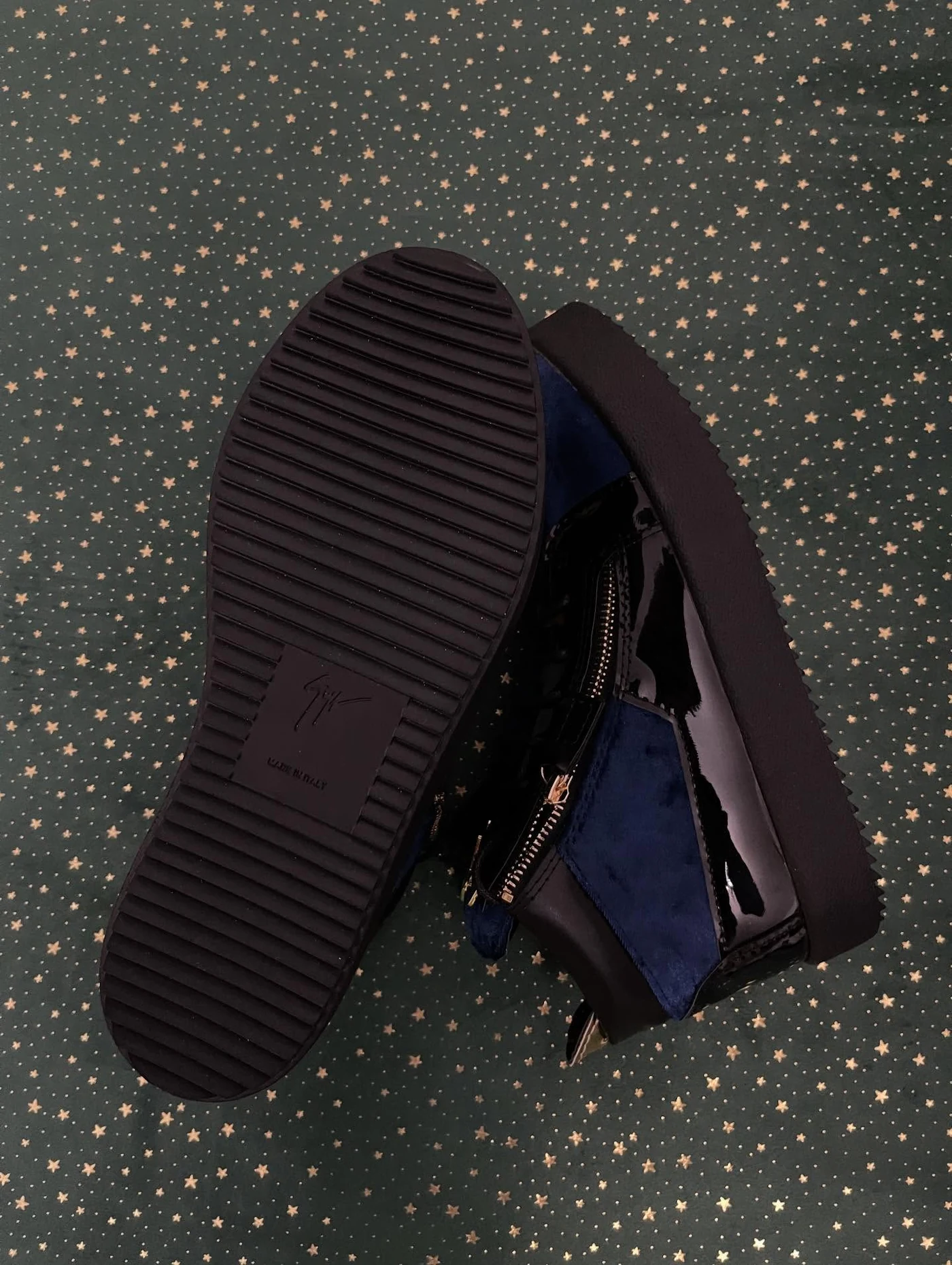 Giuseppe Zanotti Kriss Blue Velvet Mid, imaginea 12