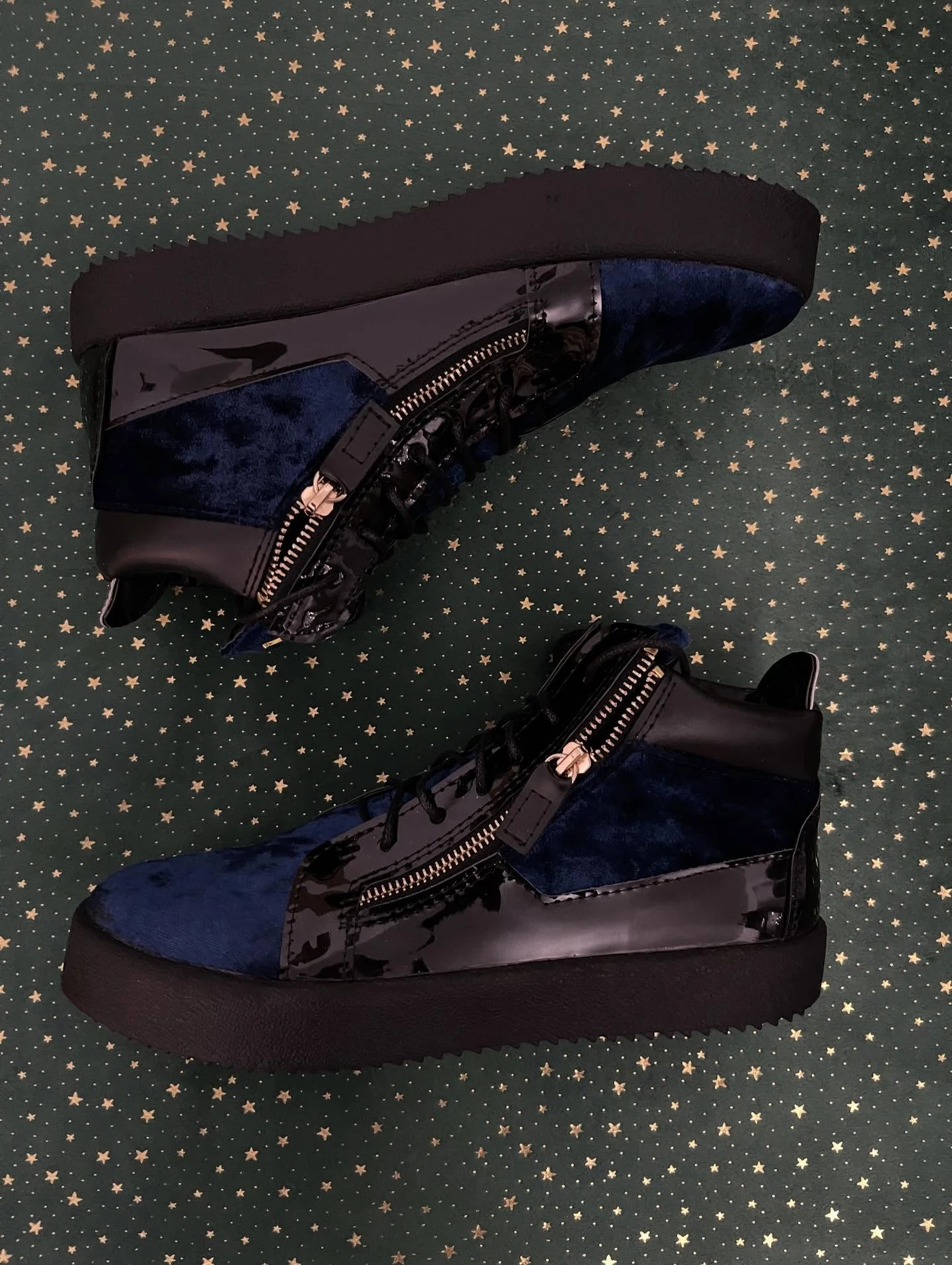 Giuseppe Zanotti Kriss Blue Velvet Mid, imaginea 5