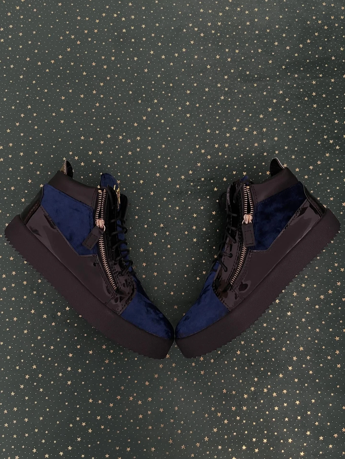 Giuseppe Zanotti Kriss Blue Velvet Mid, imaginea 6