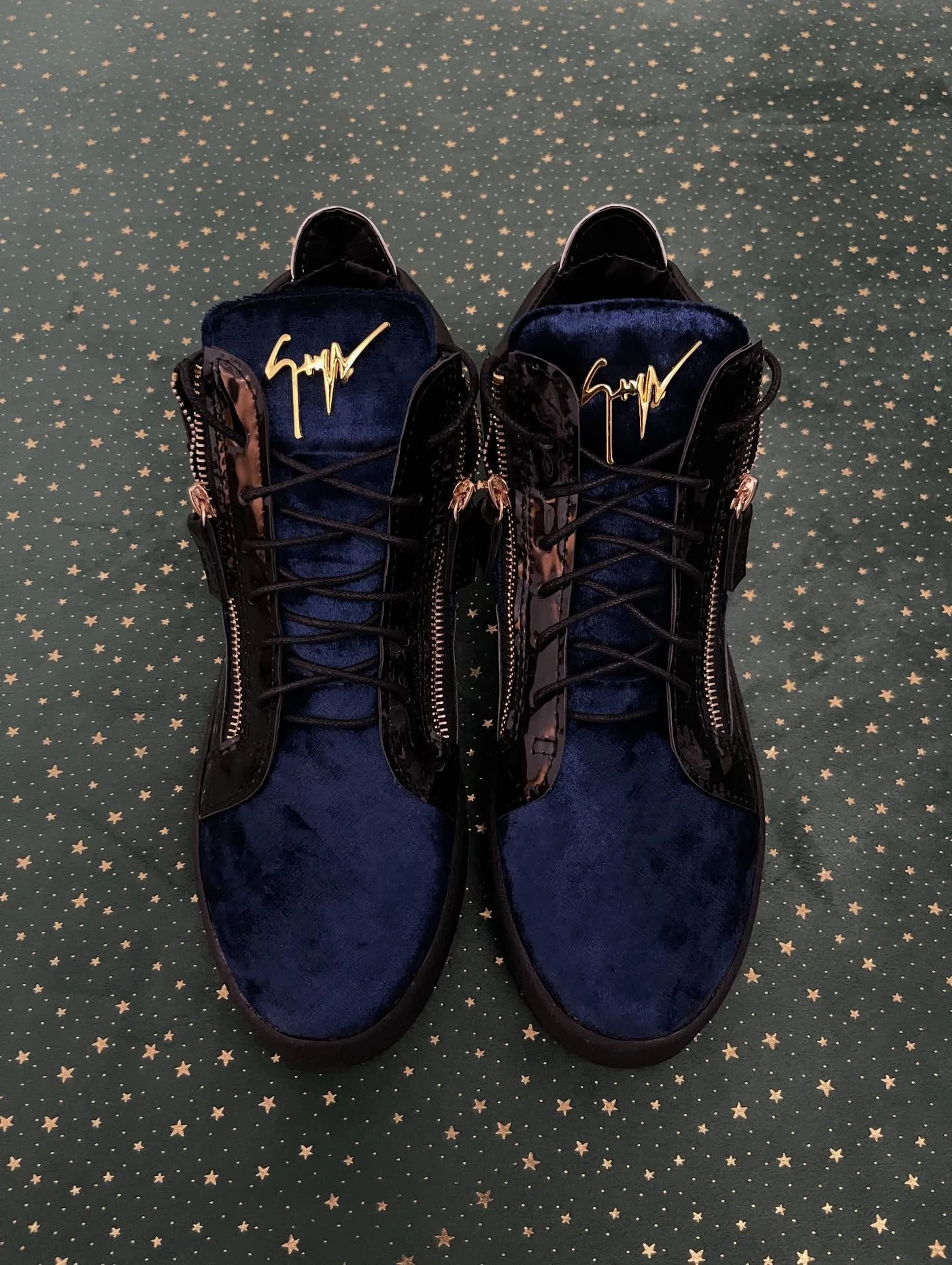 Giuseppe Zanotti Kriss Blue Velvet Mid, imaginea 9