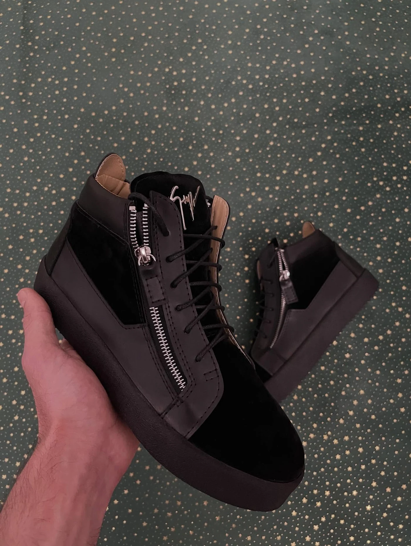 Giuseppe Zanotti Kriss Velvet Mid Matte Trim, imaginea 2