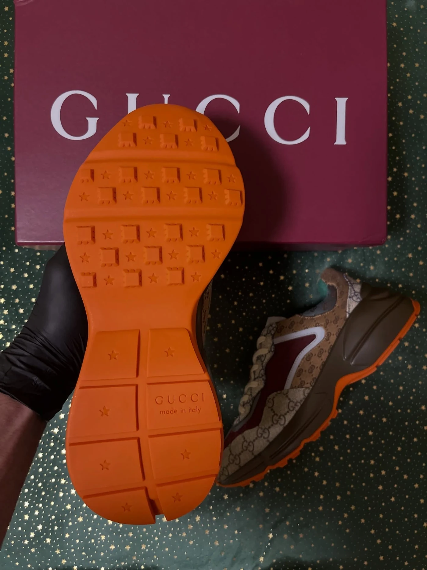 Gucci Rhyton Beige Brick Red, imaginea 10