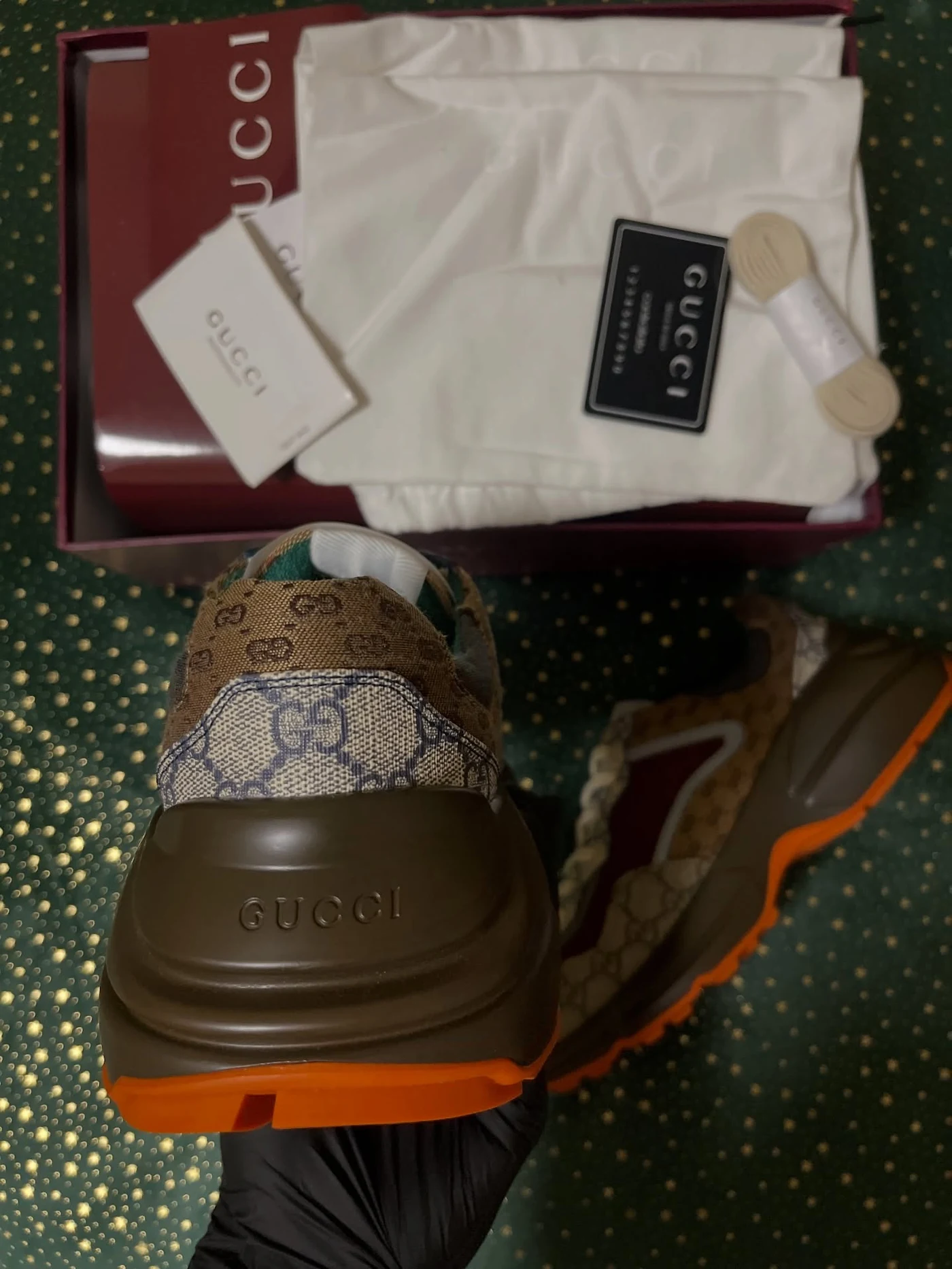 Gucci Rhyton Beige Brick Red, imaginea 8