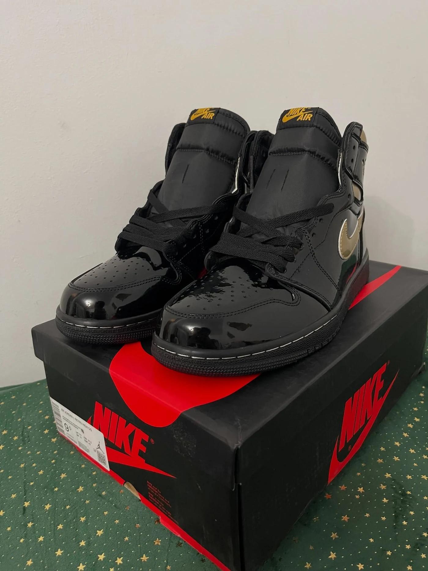 Jordan 1 Black Metallic Gold, imaginea 7