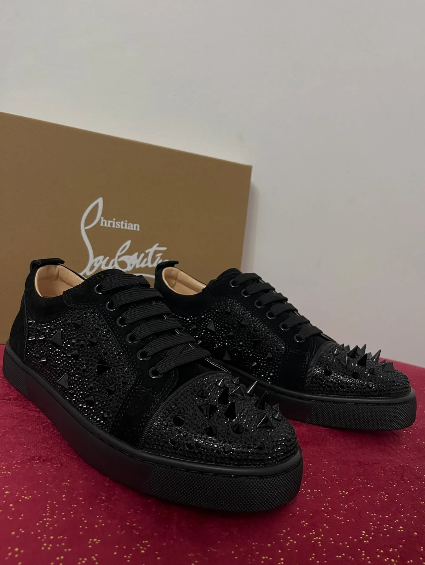 Louboutin Low Louis Junior P Pik Pik Strass, imaginea 2