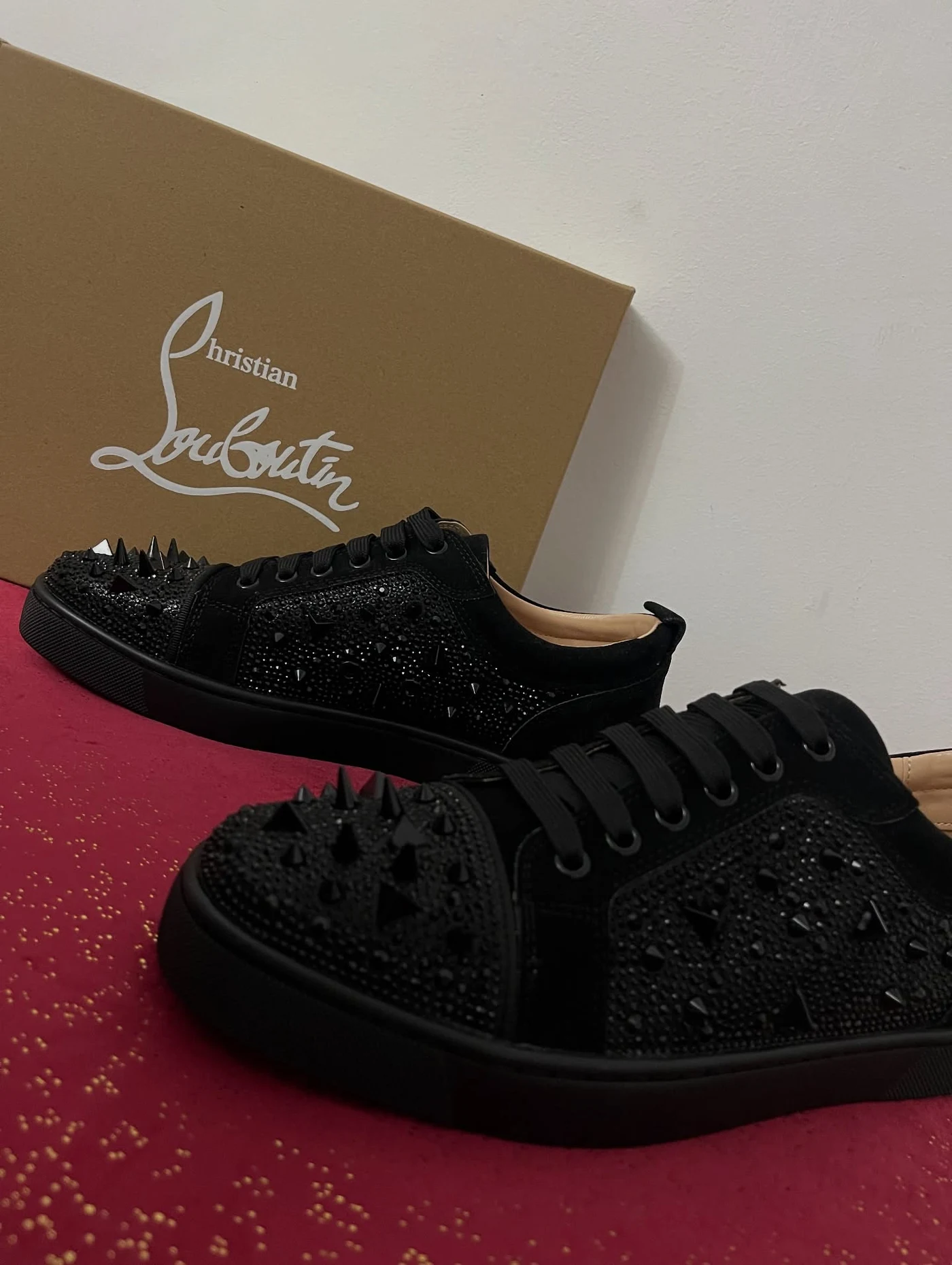 Louboutin Low Louis Junior P Pik Pik Strass, imaginea 5