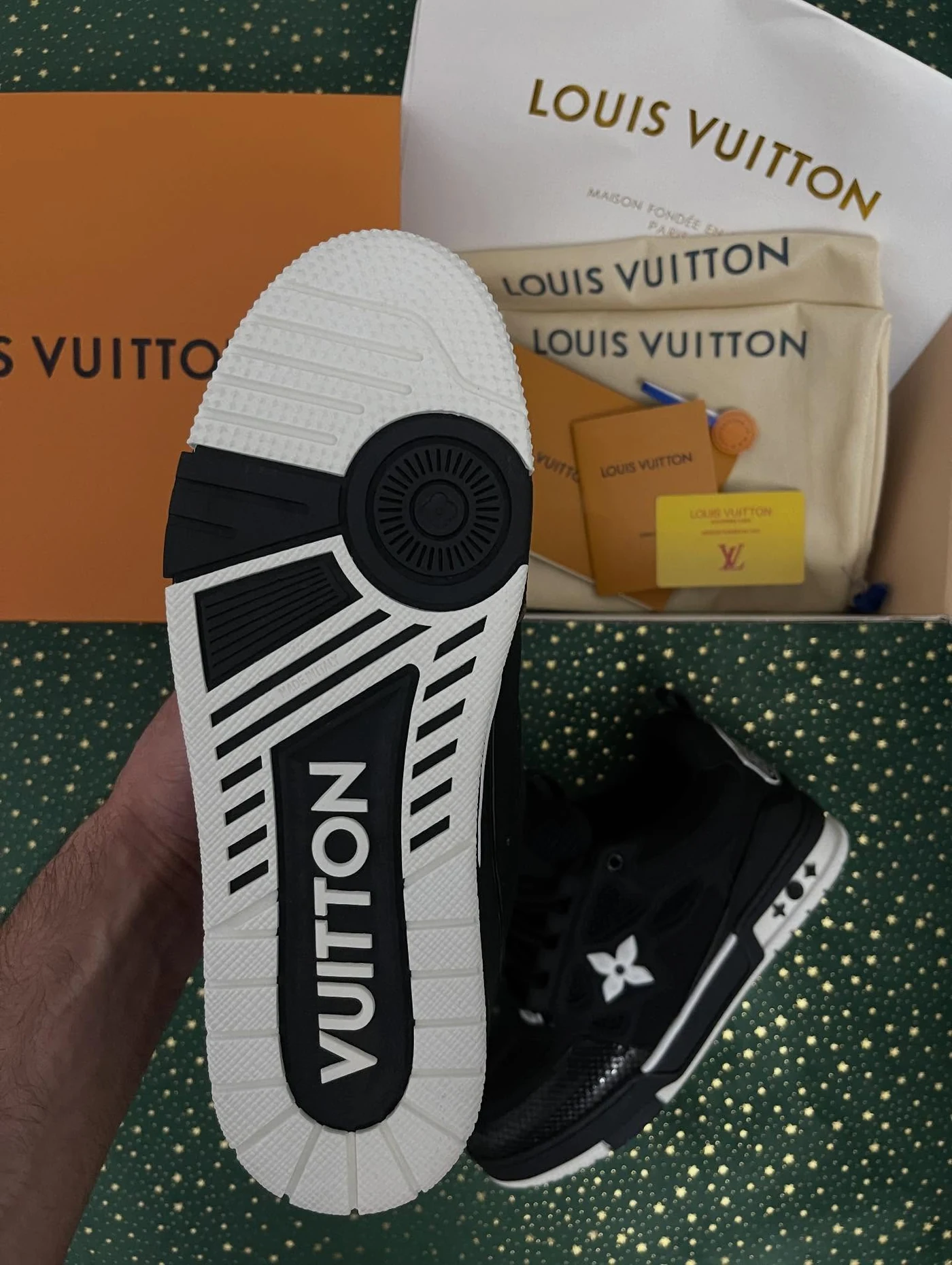 LV Skate Black White Matte Finish, imaginea 9