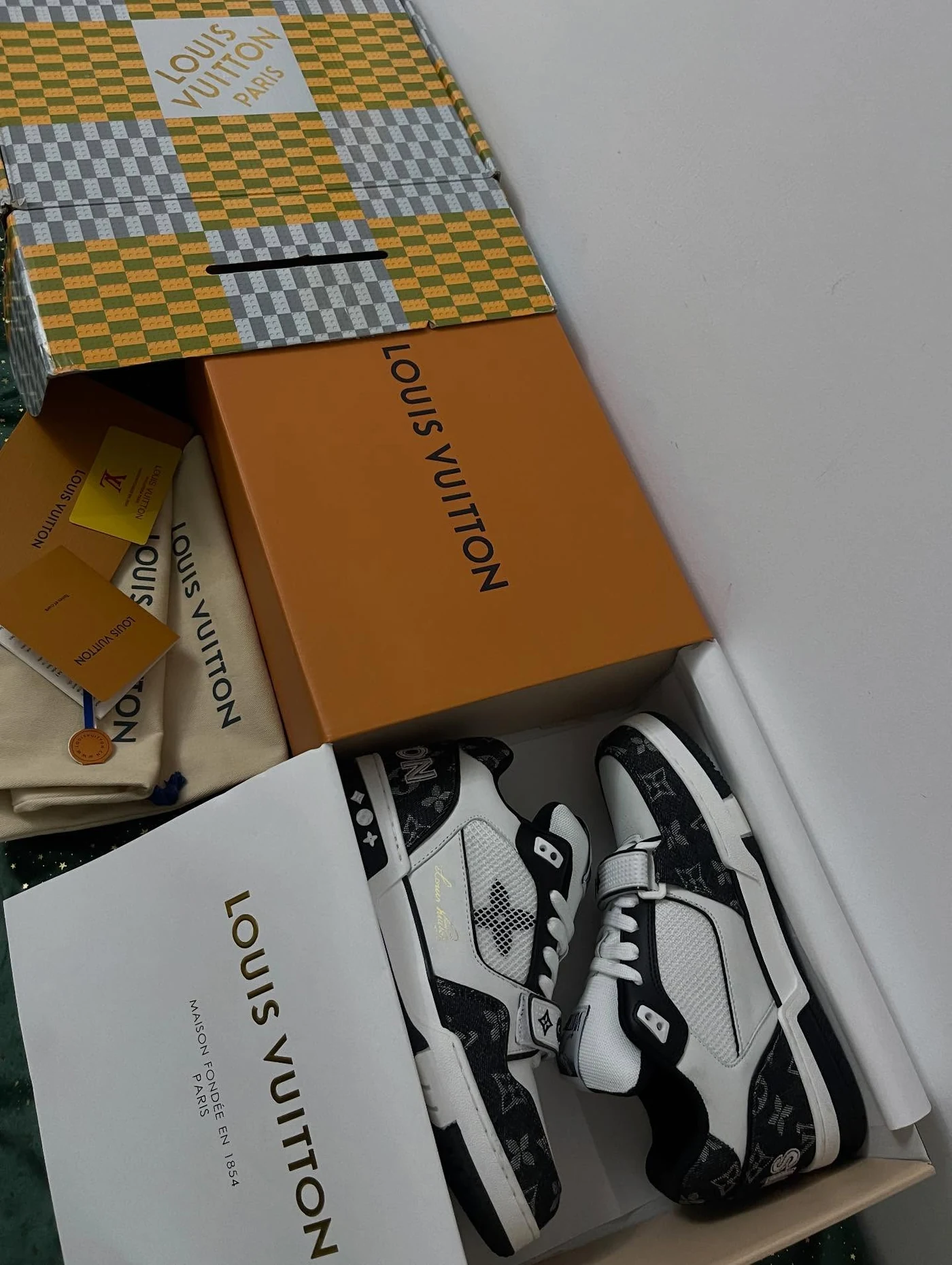 LV Trainer Velcro Strap Monogram Denim, imaginea 15