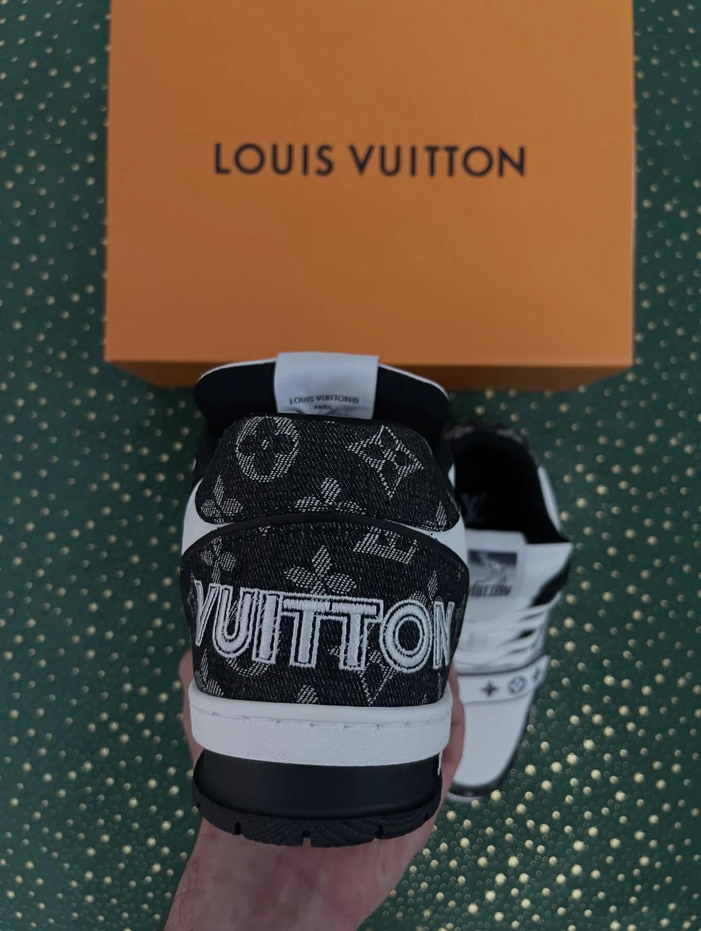 LV Trainer Velcro Strap Monogram Denim, imaginea 6