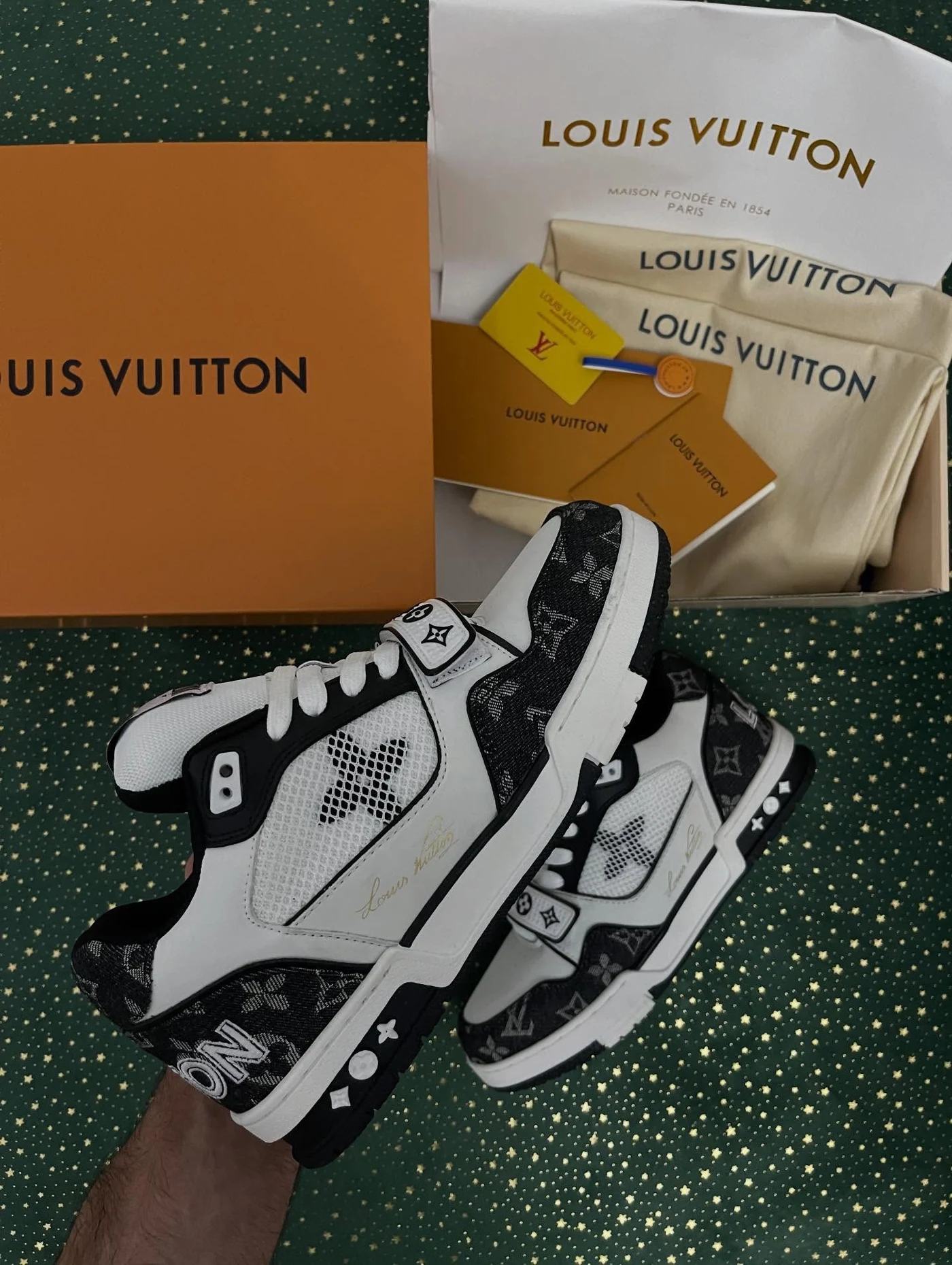 LV Trainer Velcro Strap Monogram Denim, imaginea 8