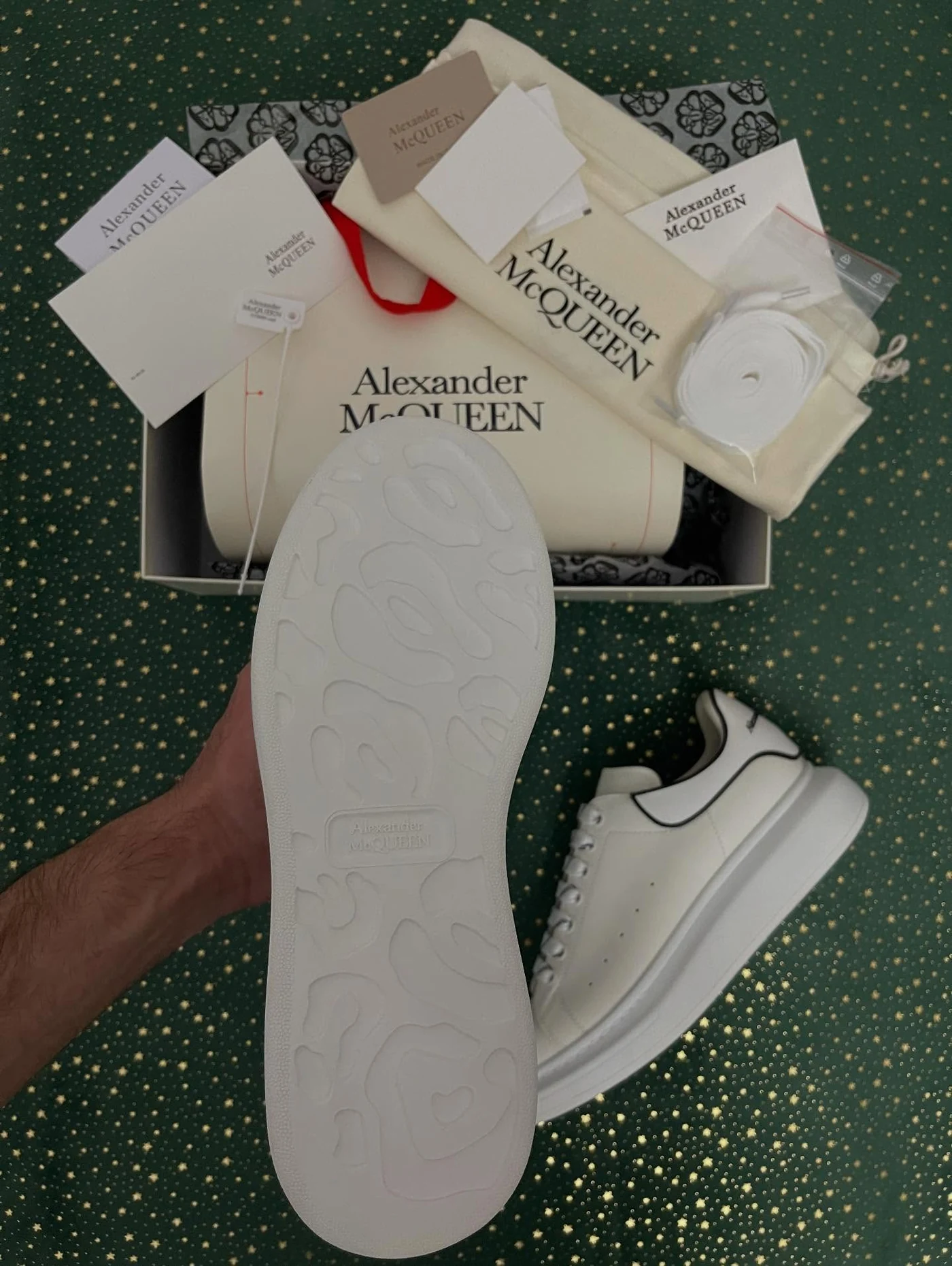 McQueen New Tech Calf White Outline, imaginea 9