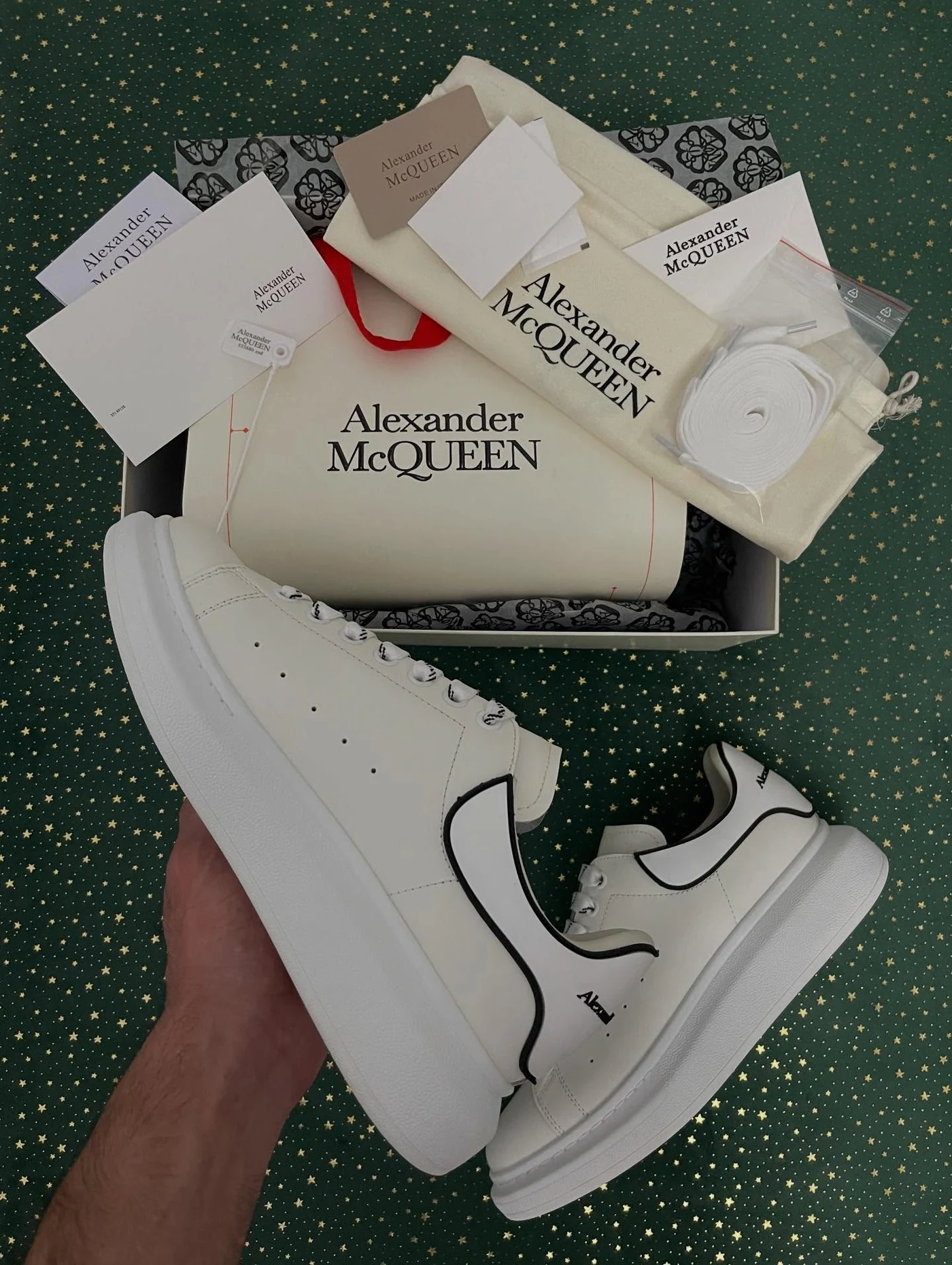 McQueen New Tech Calf White Outline, imaginea 10