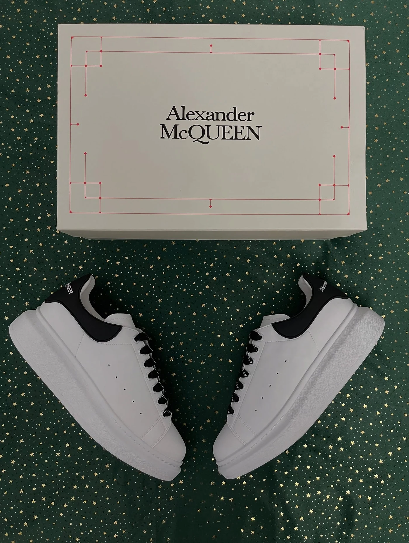 McQueen New Tech Calf White Black, imaginea 2