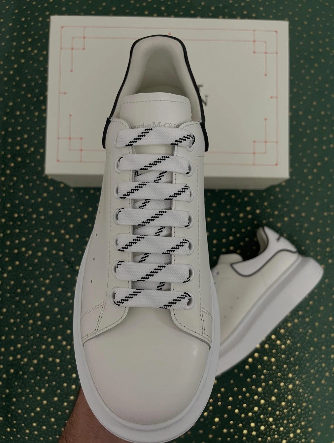 McQueen New Tech Calf White Outline, imaginea 3