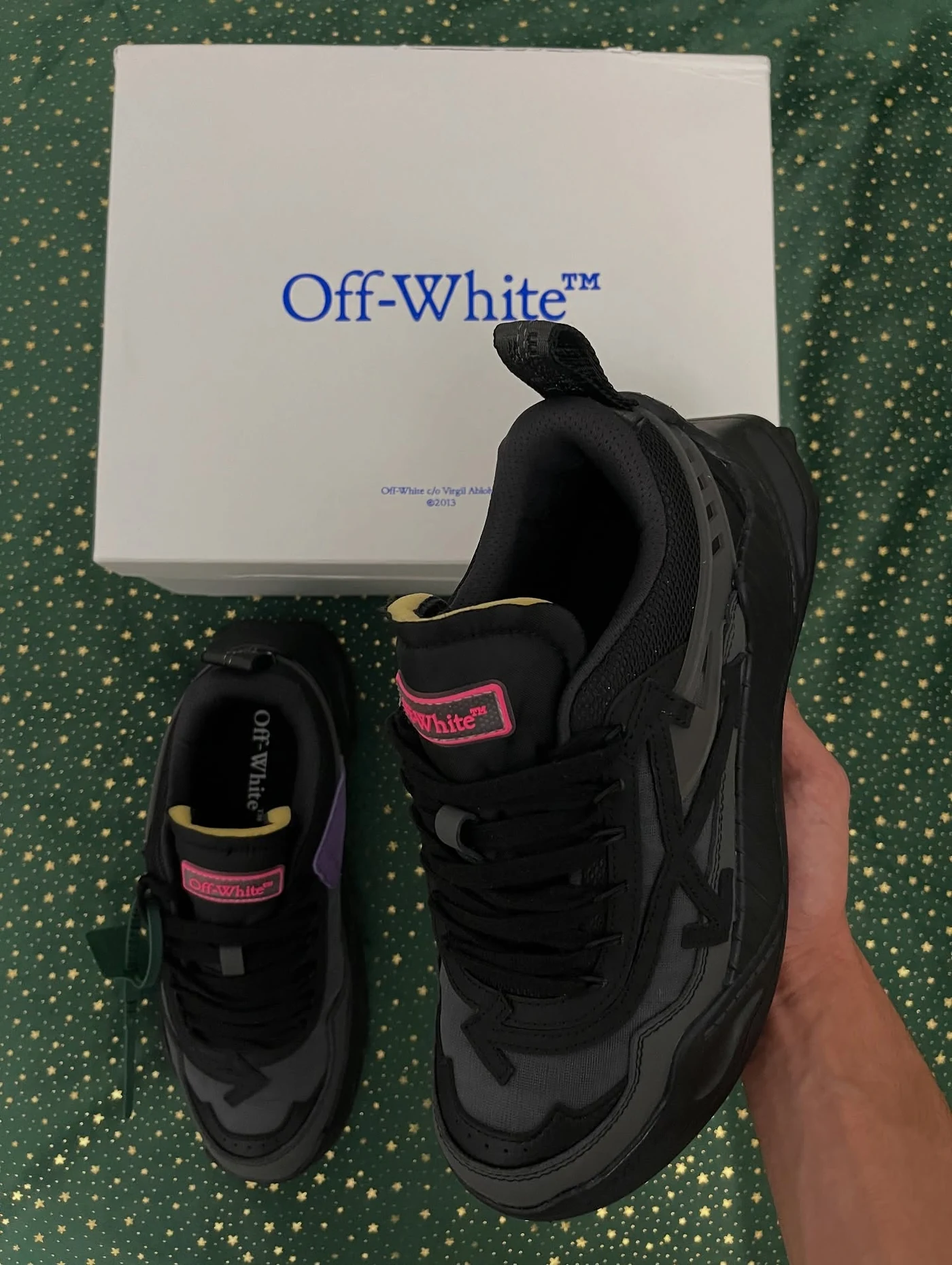 Off-White Odsy-1000 Black Grey Fuchsia, imaginea 10