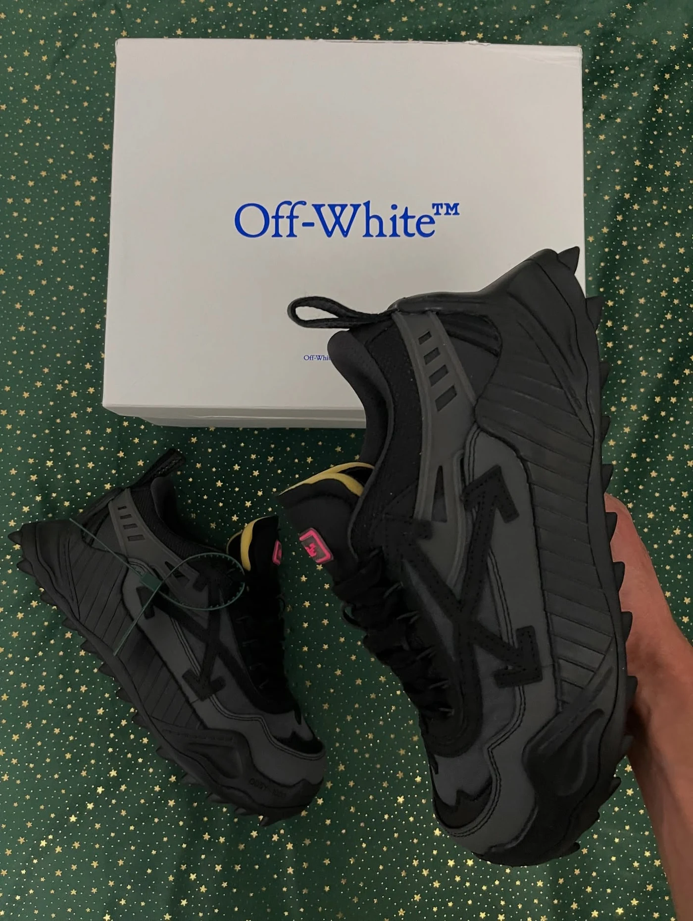 Off-White Odsy-1000 Black Grey Fuchsia, imaginea 3
