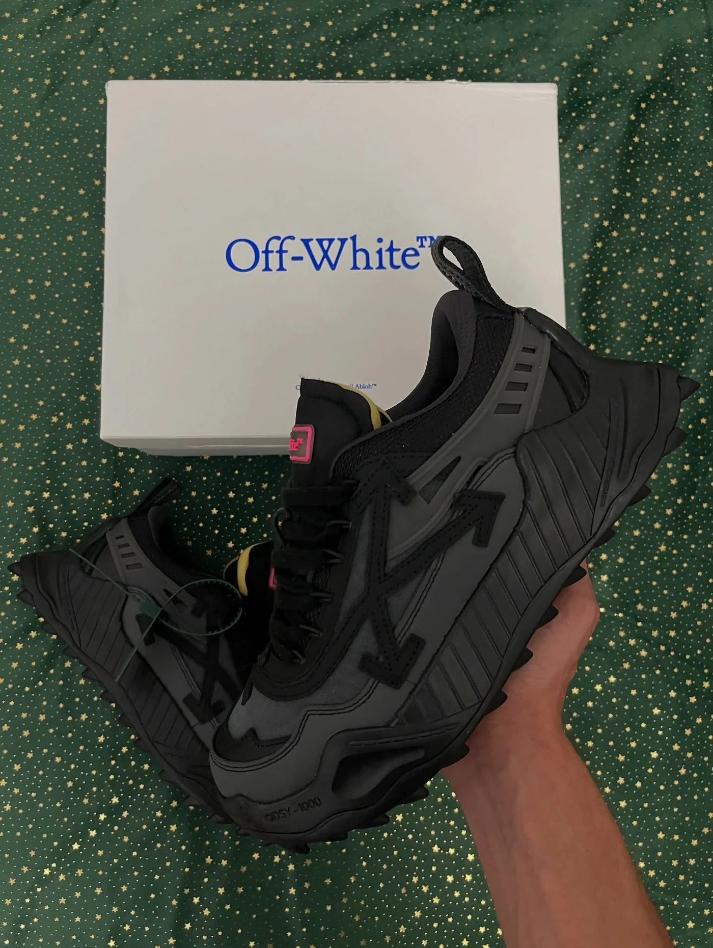 Off-White Odsy-1000 Black Grey Fuchsia, imaginea 4