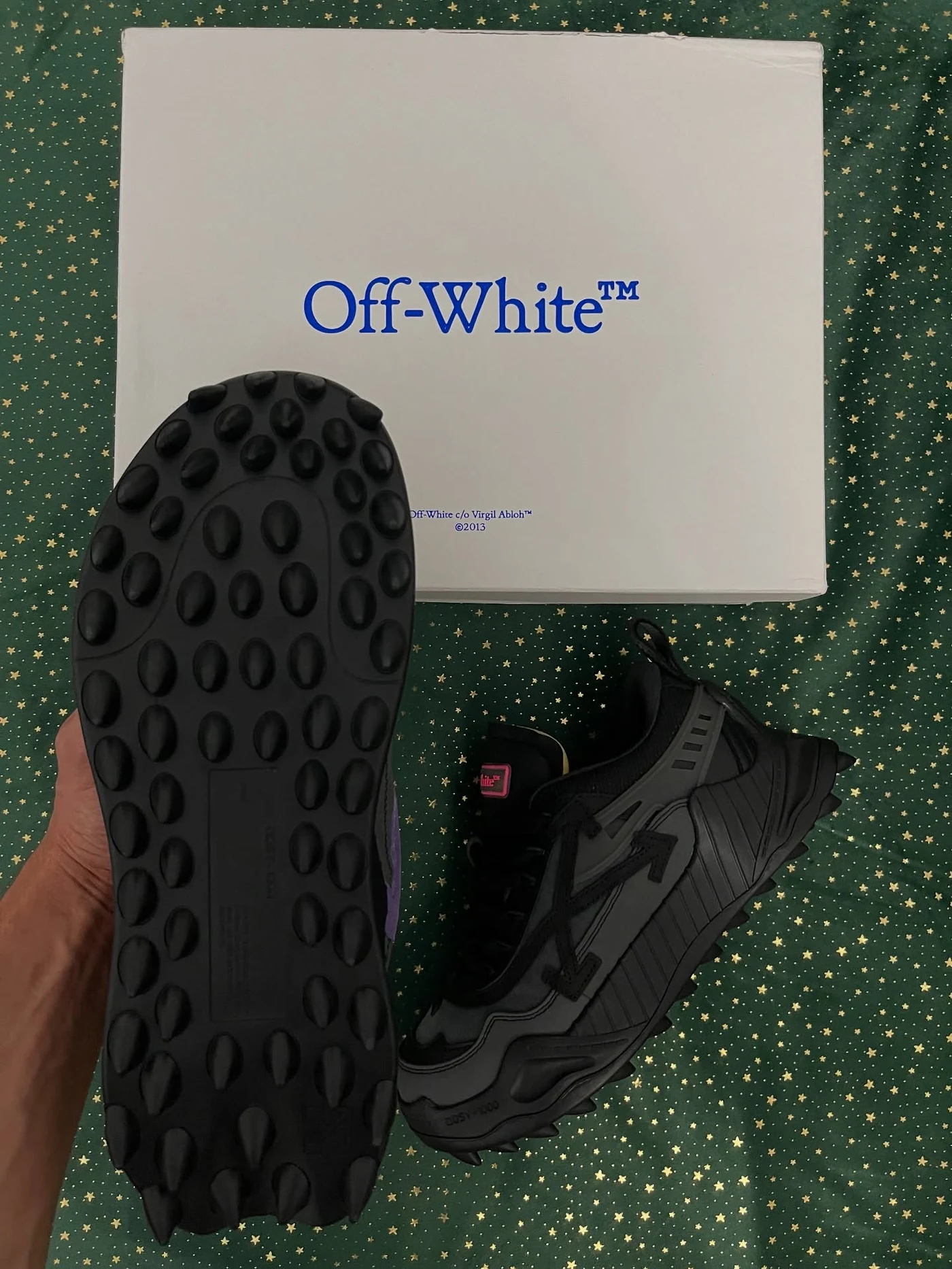 Off-White Odsy-1000 Black Grey Fuchsia, imaginea 7
