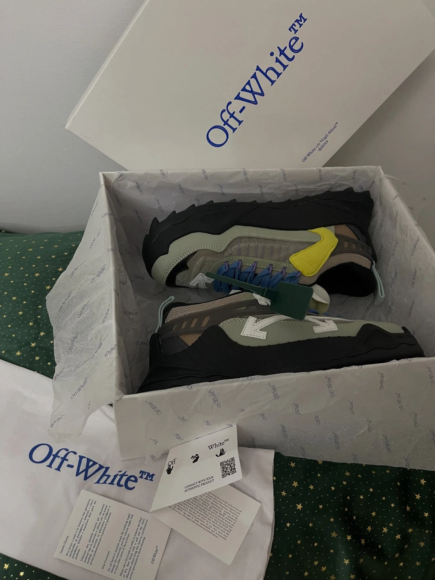 Off-White Odsy-1000 Black Sage Green, imaginea 14