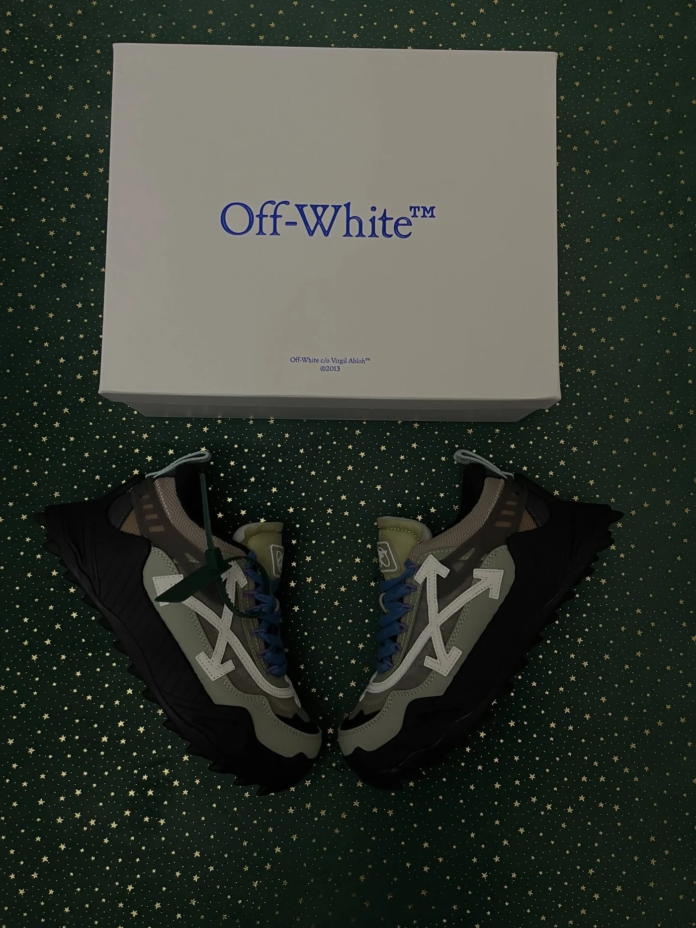 Off-White Odsy-1000 Black Sage Green, imaginea 2