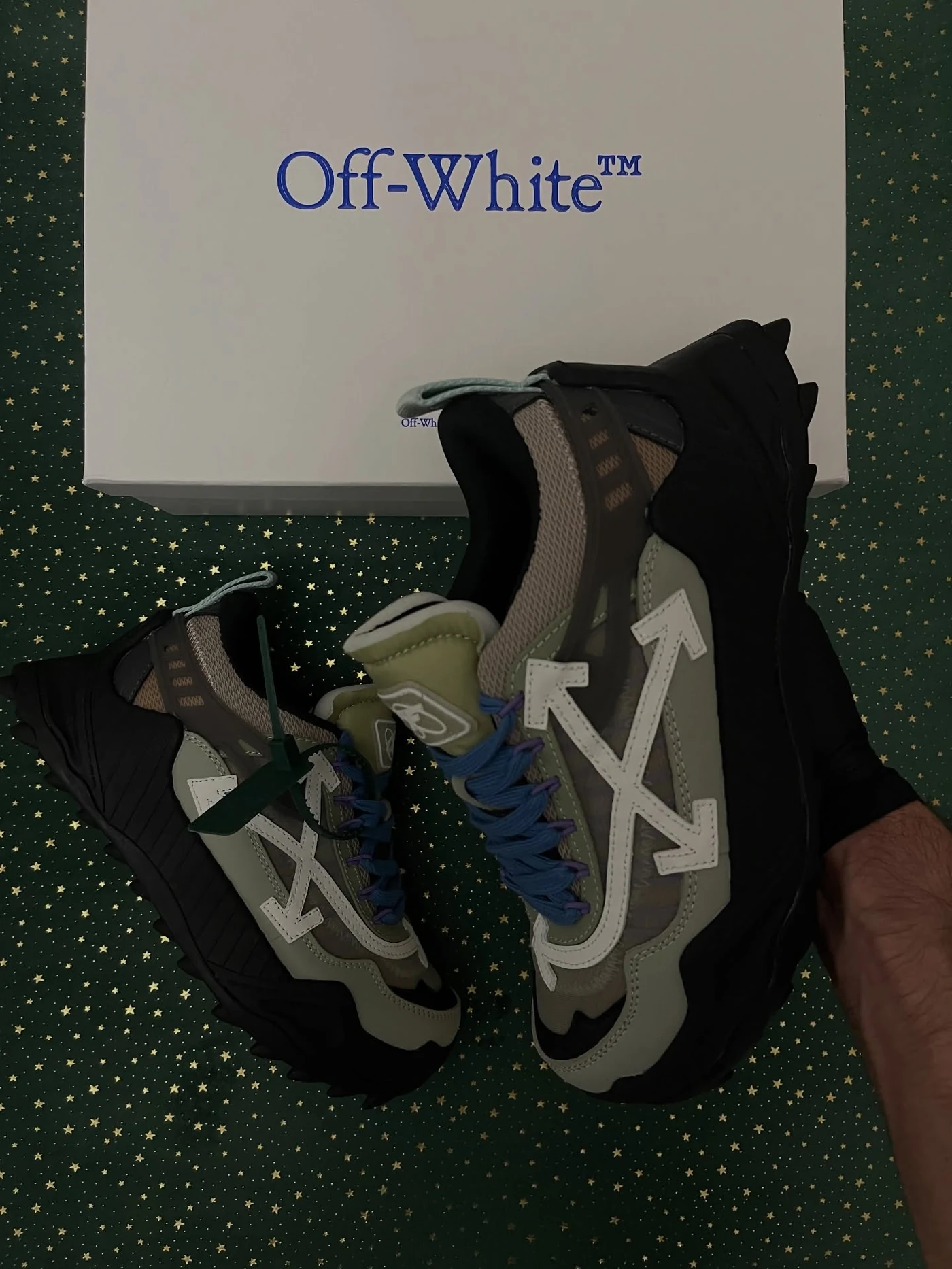 Off-White Odsy-1000 Black Sage Green, imaginea 3