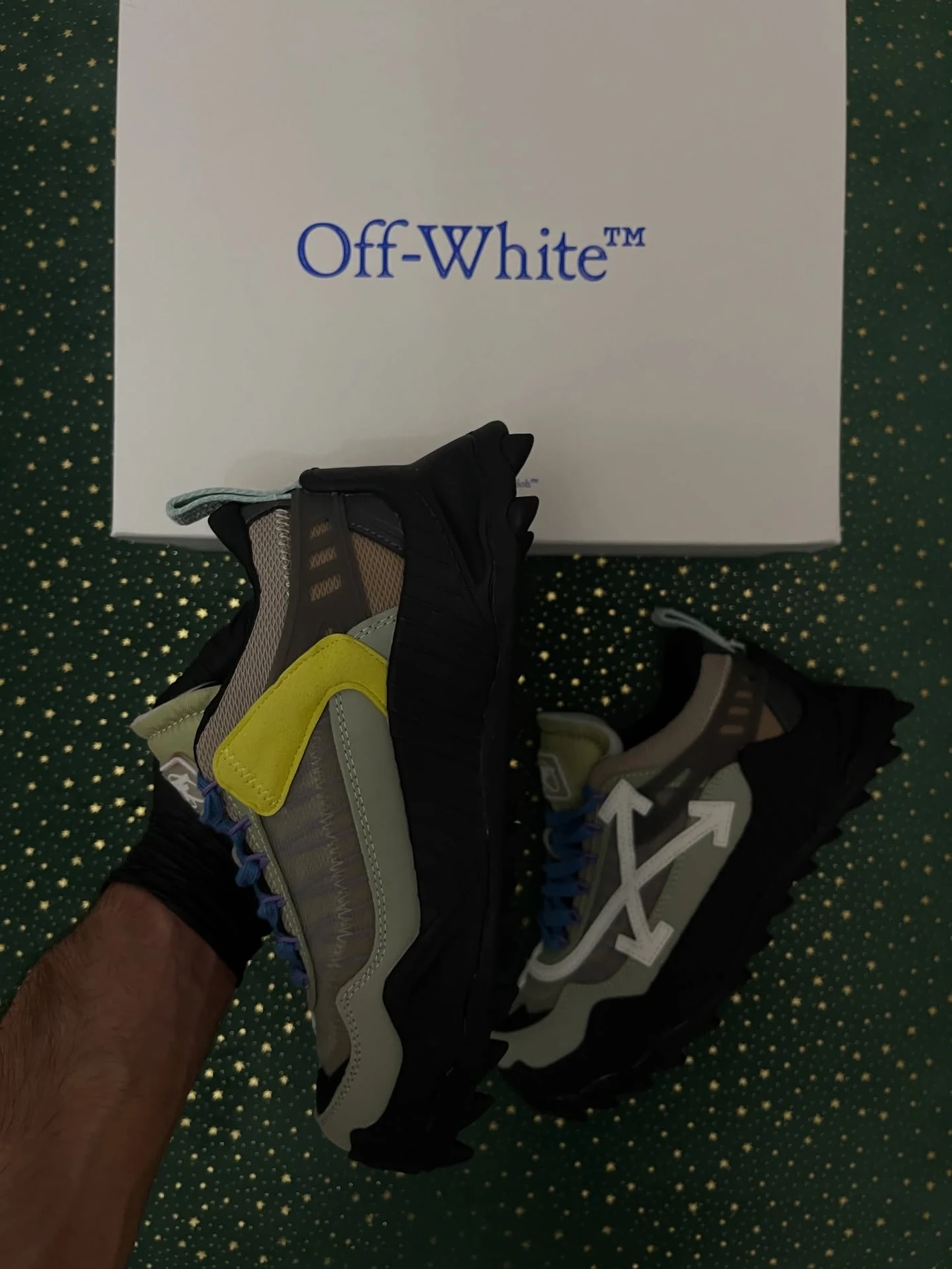 Off-White Odsy-1000 Black Sage Green, imaginea 6