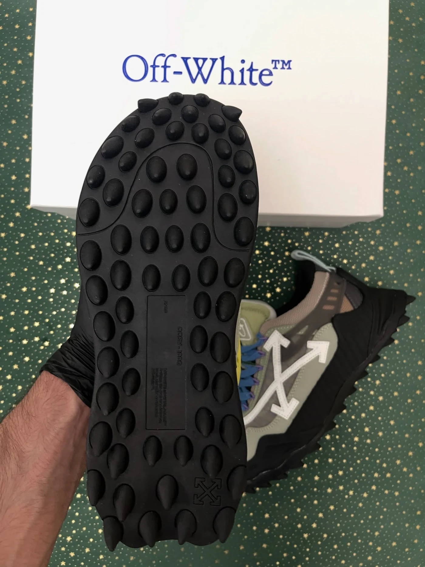 Off-White Odsy-1000 Black Sage Green, imaginea 7