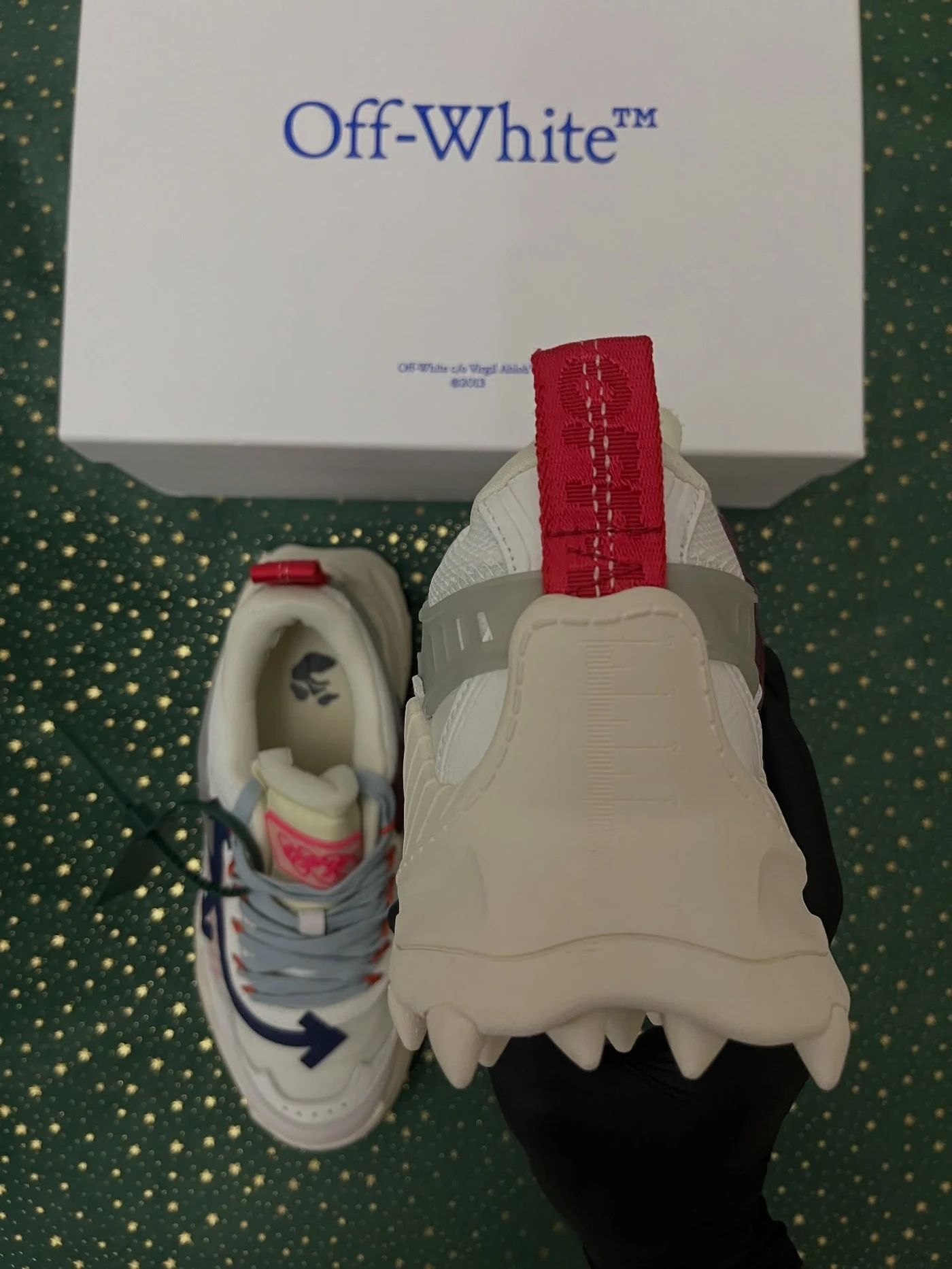 Off-White Odsy-1000 Cream White Blue, imaginea 11