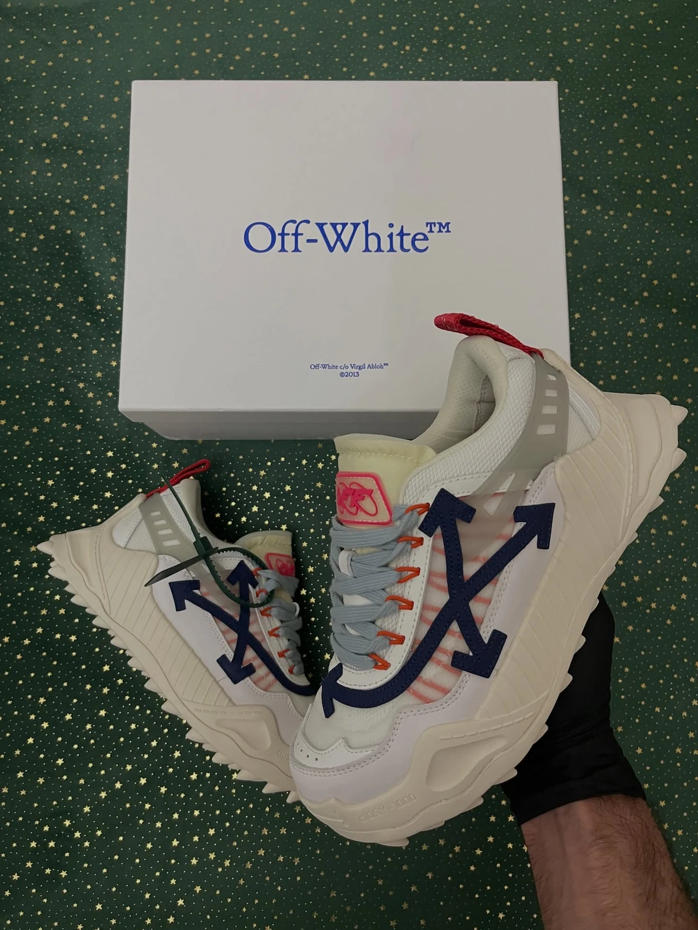 Off-White Odsy-1000 Cream White Blue, imaginea 4