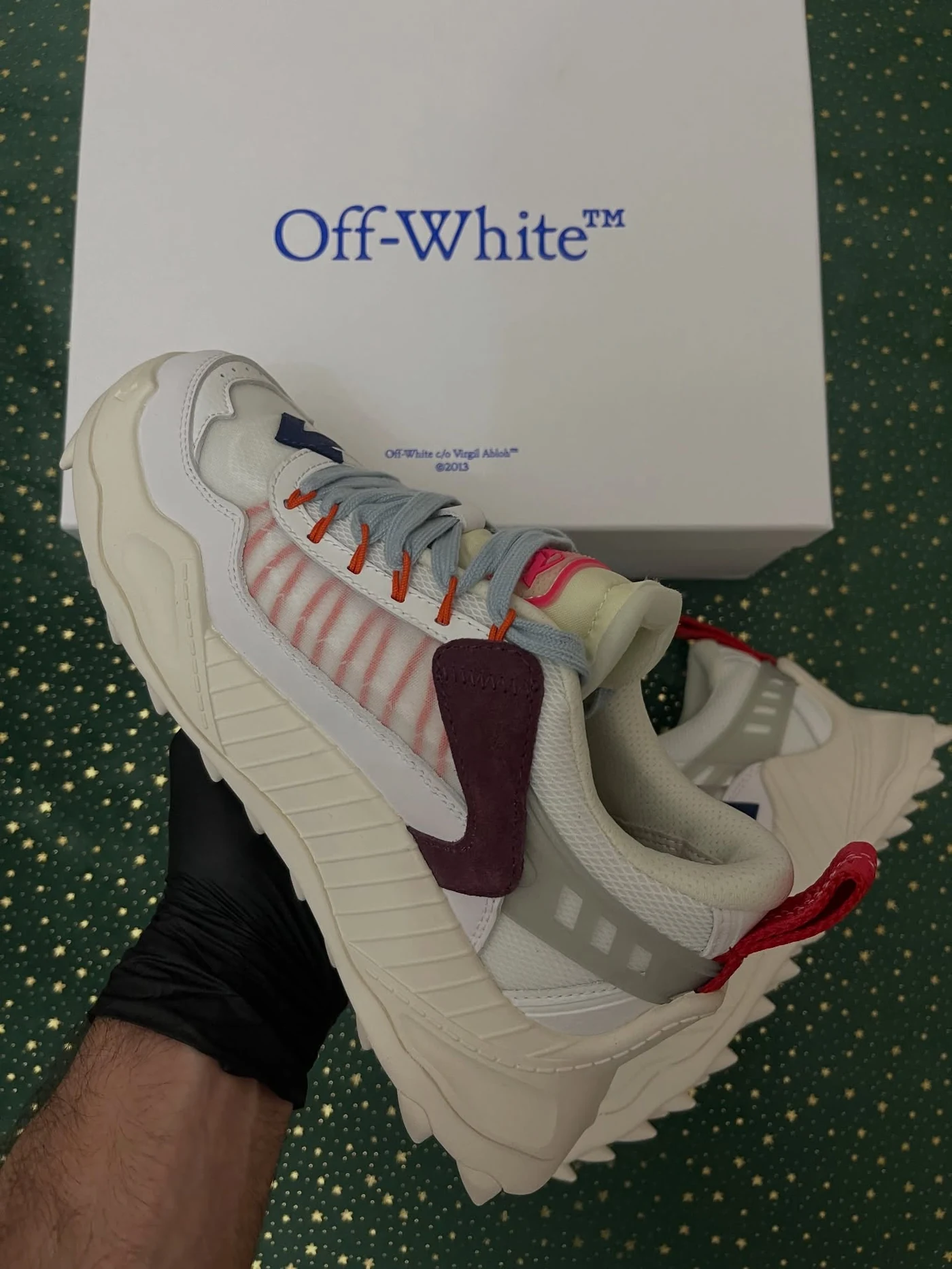 Off-White Odsy-1000 Cream White Blue, imaginea 9