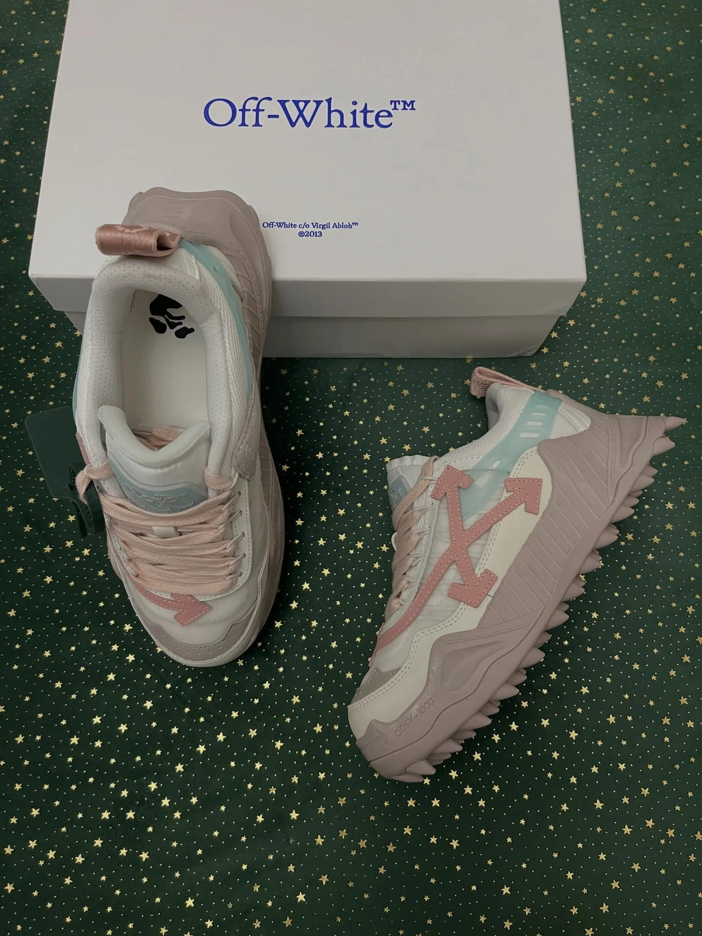 Off-White Odsy-1000 Grey Powder Pink, imaginea 12