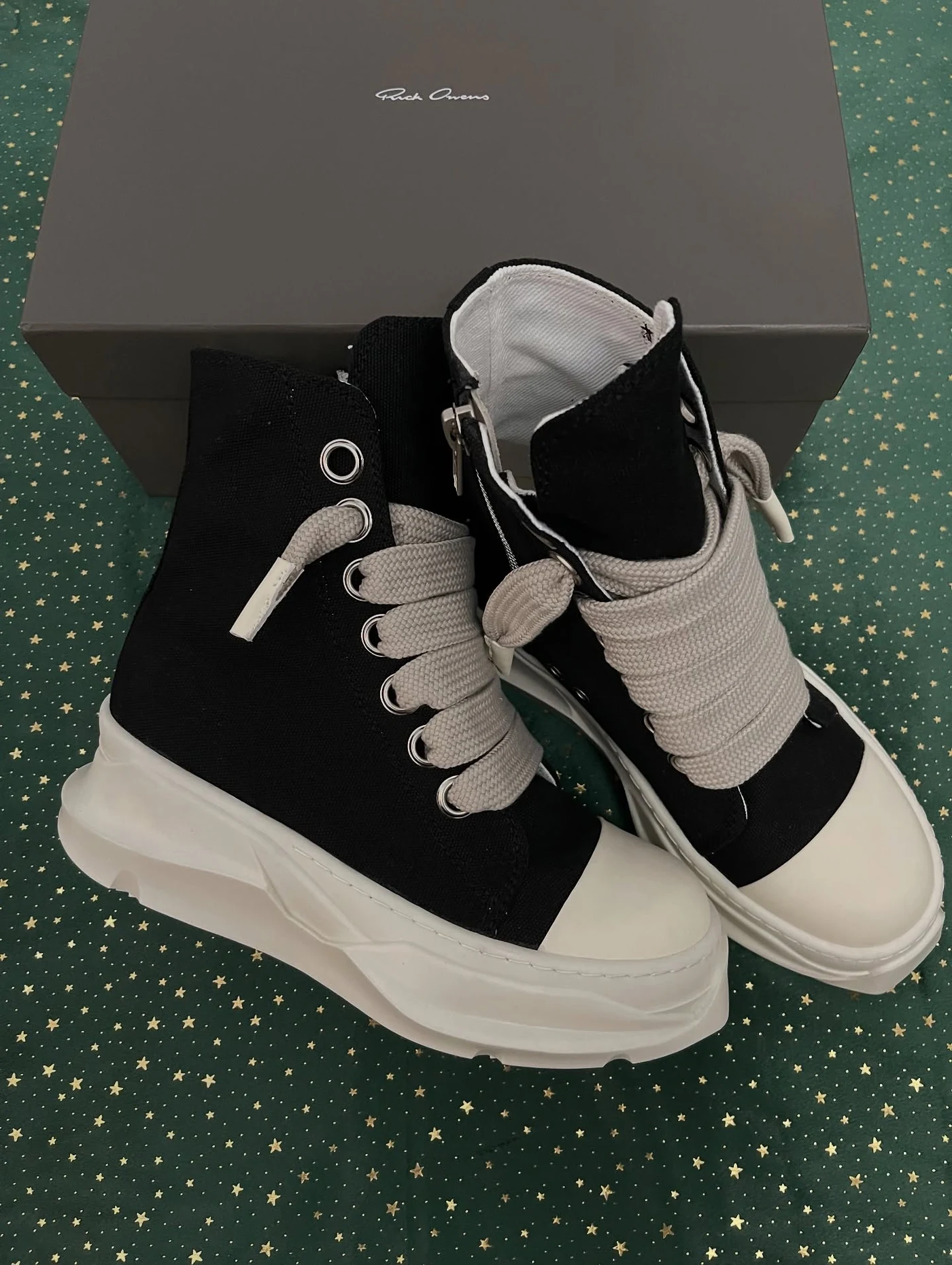 Rick Owens Abstract Jumbo Laces, imaginea 2