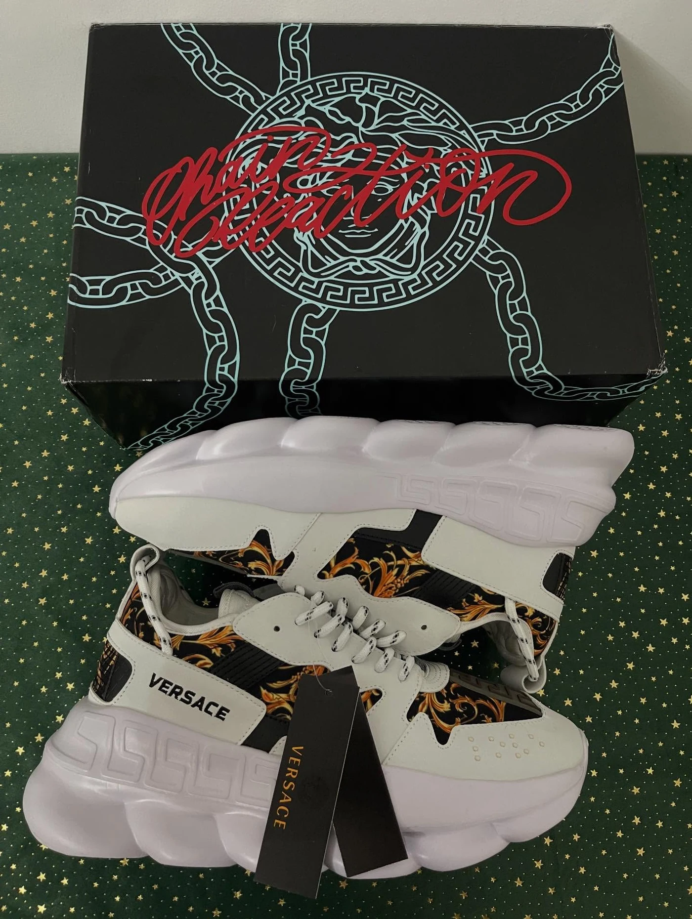 Versace Chain Reaction 2 Barocco Print White, imaginea 10